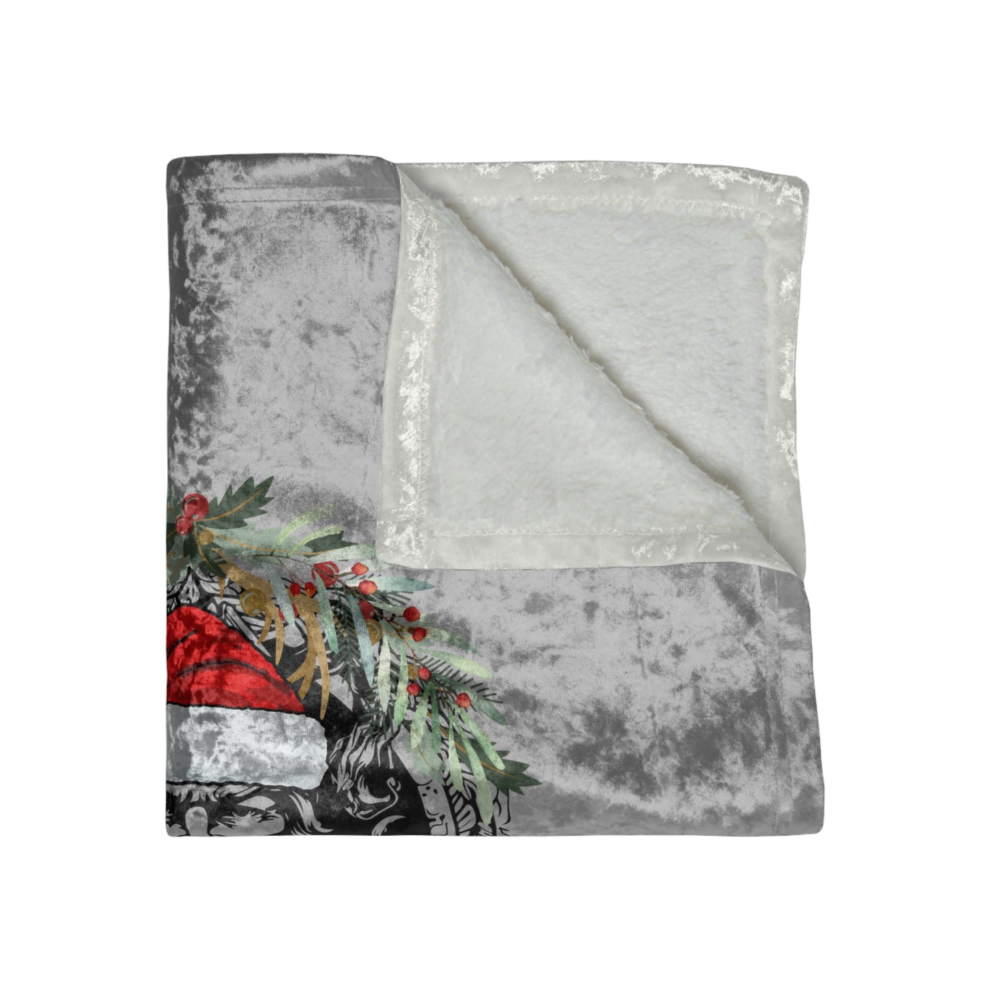 Odin Santa Crushed Velvet Blanket